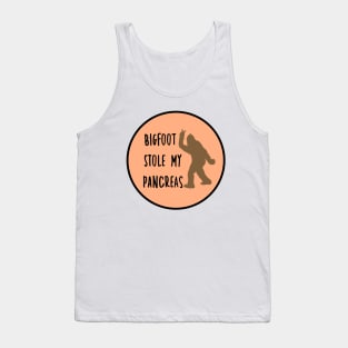 Bigfoot Stole My Pancreas Tangerine Tank Top